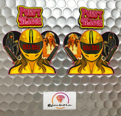 PENDIENTES KILL BILL PUSSY WAGON TARANTINO EARRINGS HANDMADE FREAK 