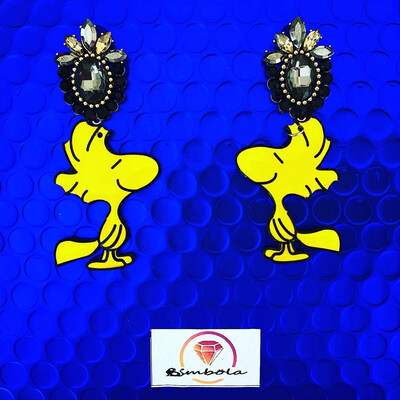 Pendientes pájaro pendientes Emilio pendientes Snoop pendientes perro cartoon earrings Pendientes dibujos animados