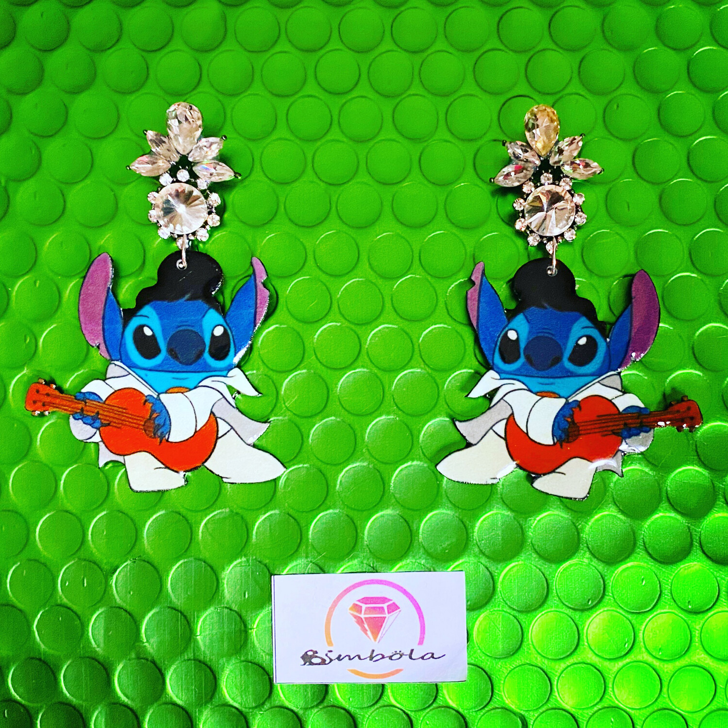 PENDIENTES ELV WOMAN EARRINGS GUITAR EARRINGS PENDIENTES STI