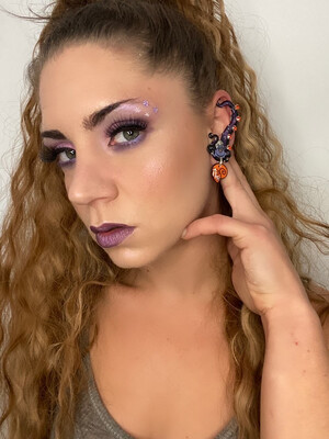 PENDIENTES ÚRSULA SIRENITA URSULA MERMAID EARRINGS HANDMADE FREAK DIBUJOS ANIMADOS EARCUFF