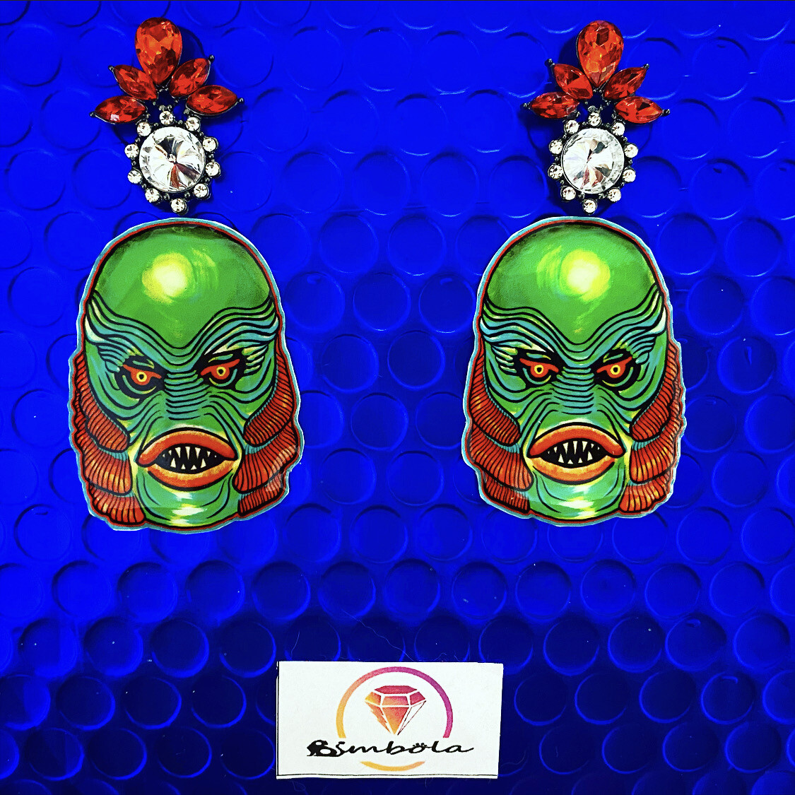 PENDIENTES MONSTRUO DEL LAGO LAGUNA EARRINGS HALLOWEEN EXCLUSIVE DESIGN ENTE SHOP