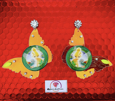 Pendientes Campanilla Tinkerbell earrings