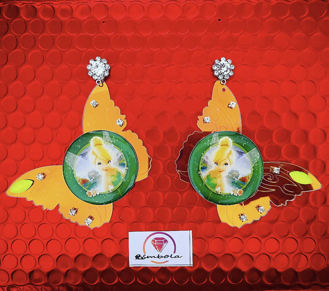 Pendientes Campanilla Tinkerbell earrings