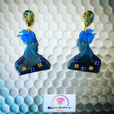 Pendientes Hades Hércules Halloween earrings villain 