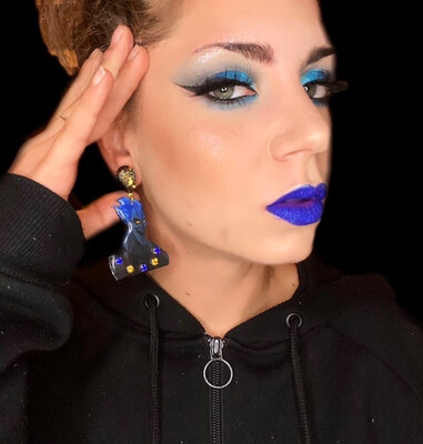 Pendientes Hades Hércules Halloween earrings villain 