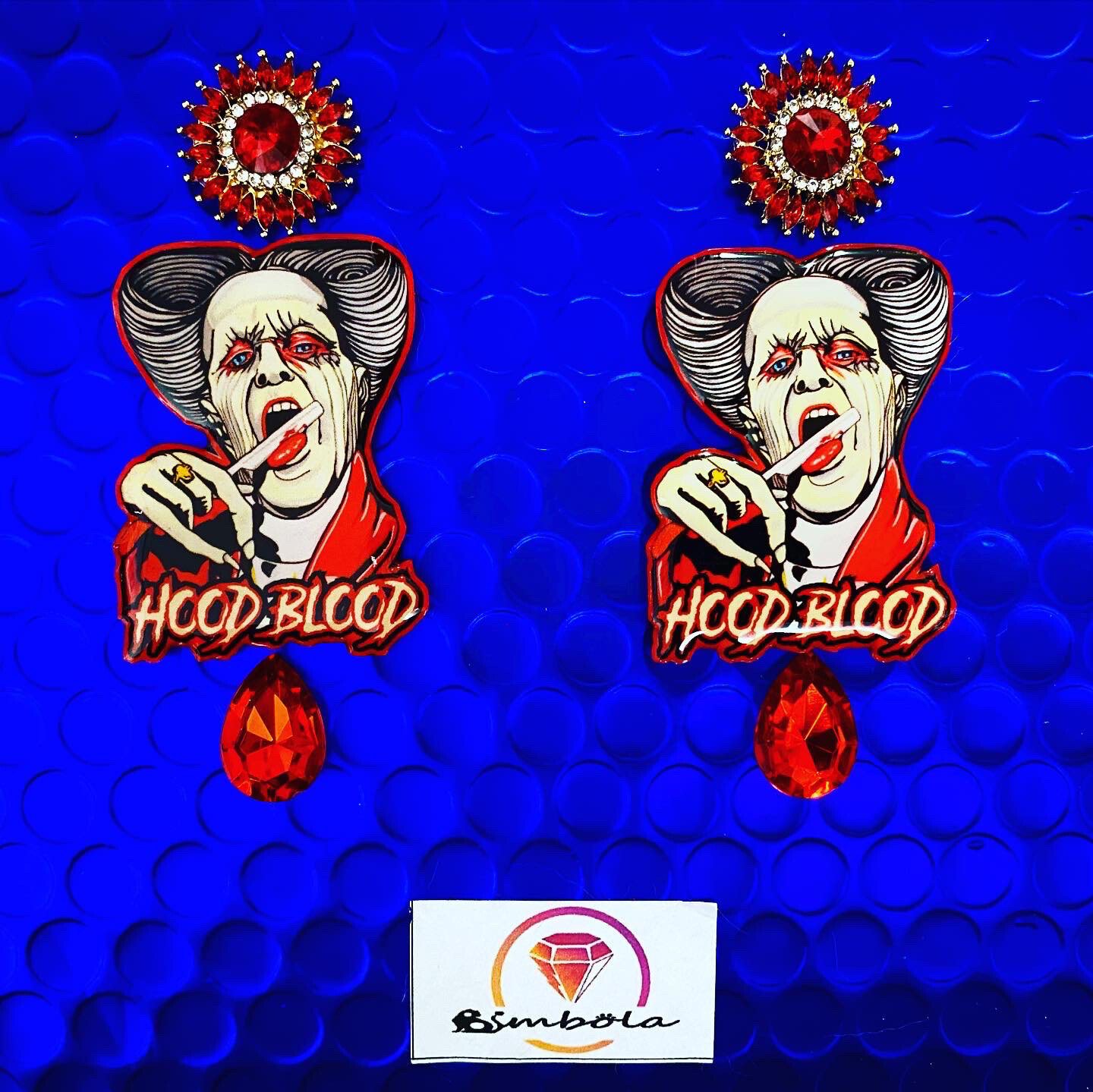 PENDIENTES DRACULA EARRINGS PENDIENTES DRÁCULA HALLOWEEN EARRINGS BRAM STOKER EXCLUSIVE DESIGN ENTE SHOP 