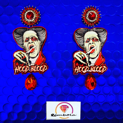 PENDIENTES DRACULA EARRINGS PENDIENTES DRÁCULA HALLOWEEN EARRINGS BRAM STOKER EXCLUSIVE DESIGN ENTE SHOP 