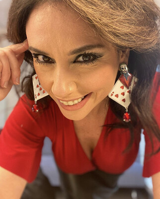 Pendientes Joker payaso clown earrings carta