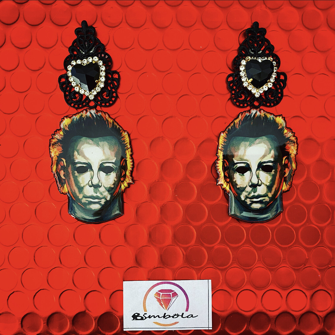 PENDIENTES PSYCHO KILLER EARRINGS PENDIENTES HALLOWEEN EARRINGS EXCLUSIVE DESIGN ENTE SHOP 