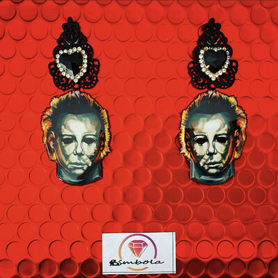 PENDIENTES PSYCHO KILLER EARRINGS PENDIENTES HALLOWEEN EARRINGS EXCLUSIVE DESIGN ENTE SHOP 