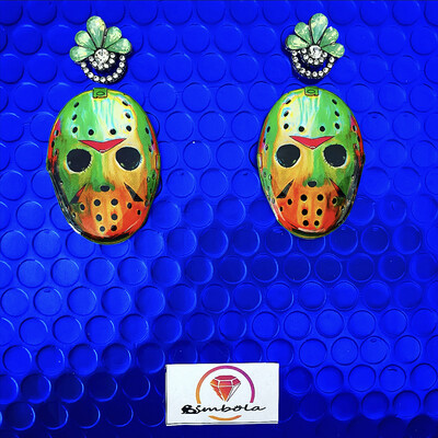 Pendientes Jason earrings pendientes halloween earrings EXCLUSIVE DESIGN ENTE SHOP