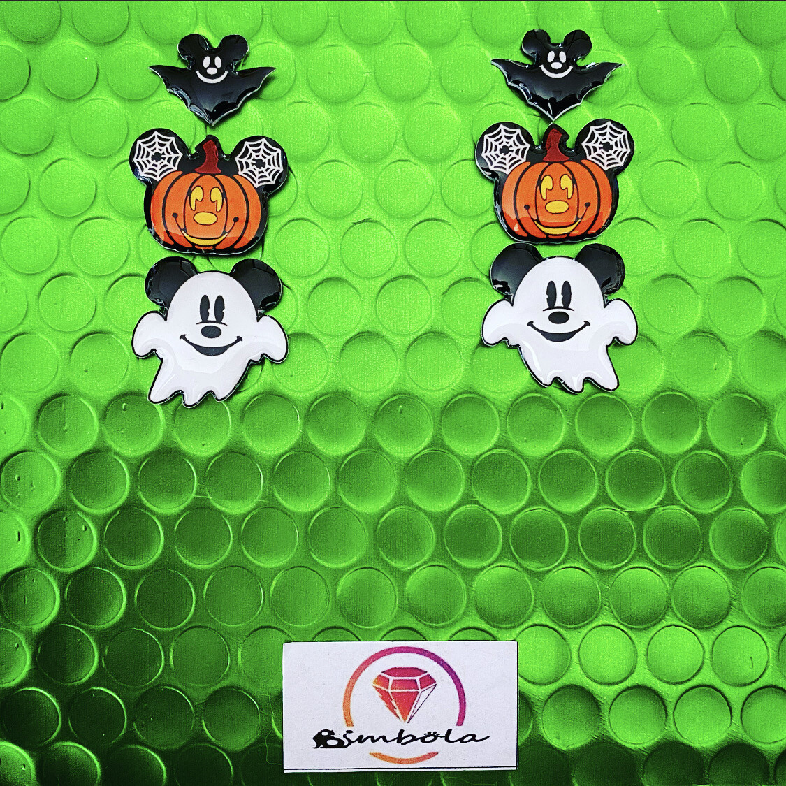 PENDIENTES FANTASMA GHOST EARRINGS PENDIENTES HALLOWEEN EARRINGS DIBUJOS ANIMADOS MOUSE EARRINGS CALABAZA MURCIELAGO MURCIÉLAGO Bat earrings 
