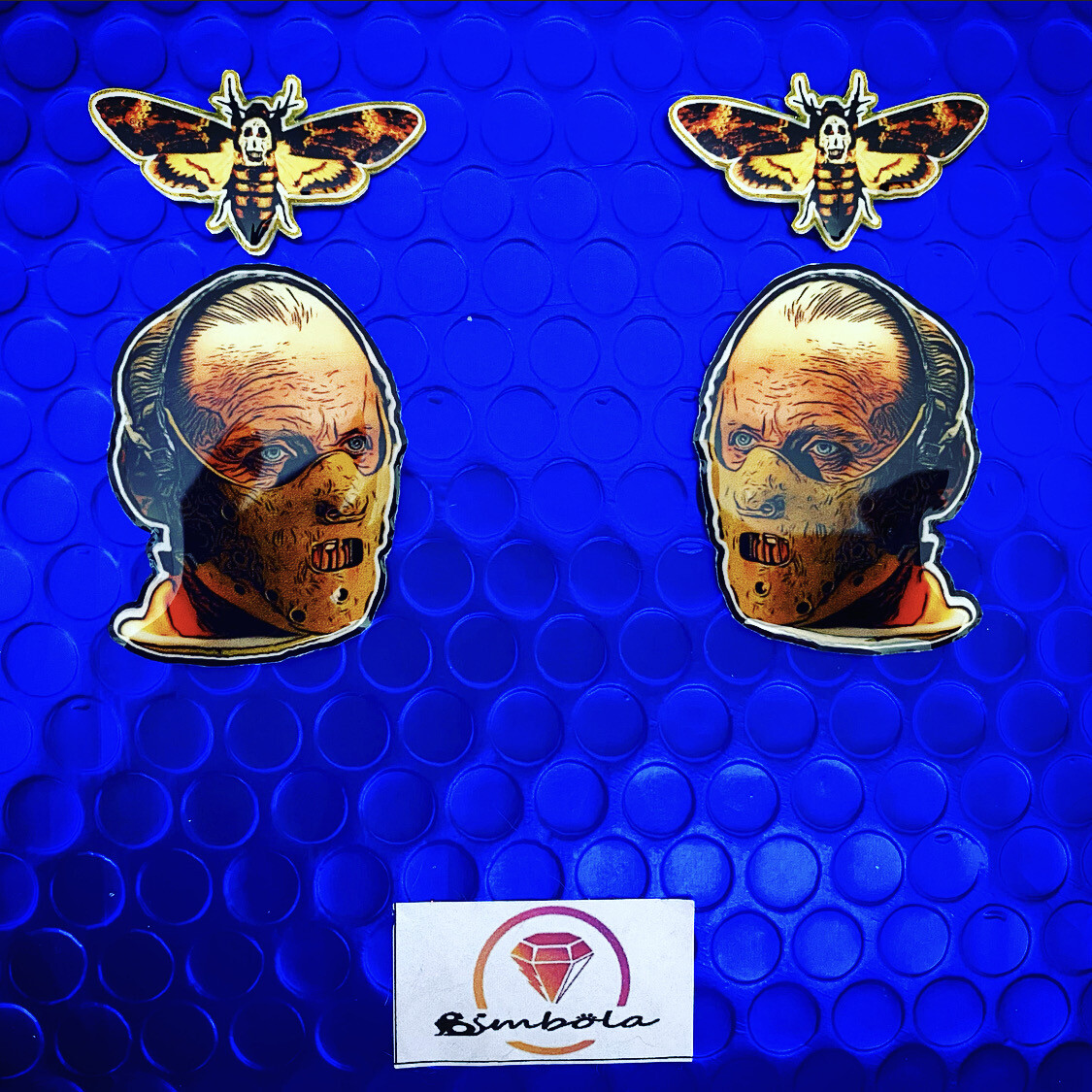 PENDIENTES EL SILENCIO DE LOS CORDEROS LAMBS SILENCE EARRINGS HALLOWEEN BEE ABEJA