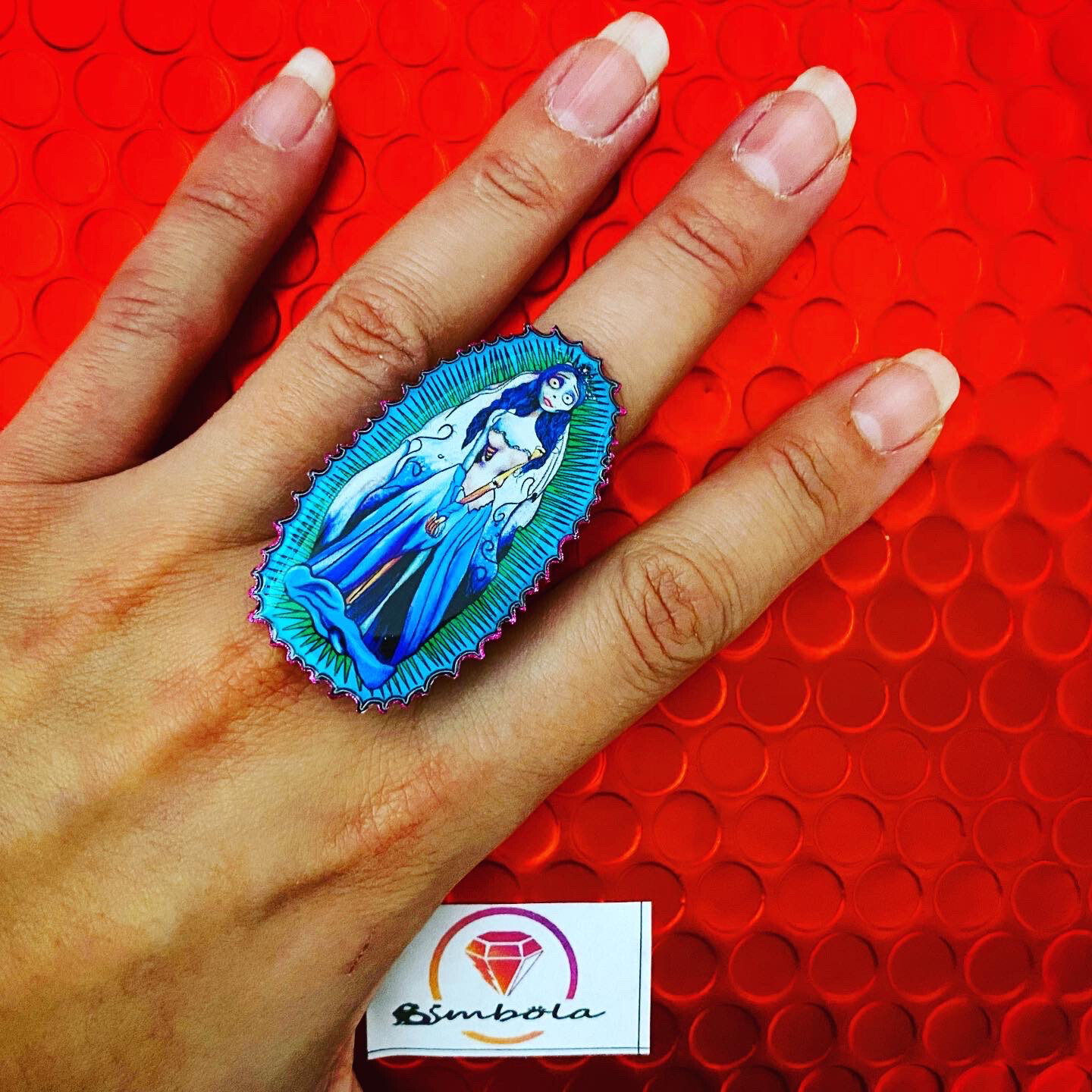 ANILLO NOVIA CADAVER CORPSE BRIDE RING ADJUSTABLE RING CARTOON RING GIRL RING TIM BURTON EXCLUSIVE DESIGN ENTE SHOP