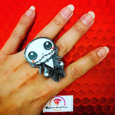 ANILLO JACK RING ROSE RING CARTOON RING ADJUSTABLE RING NIGHTMARE CHRISTMAS RING SALLY pesadilla antes de navidad 