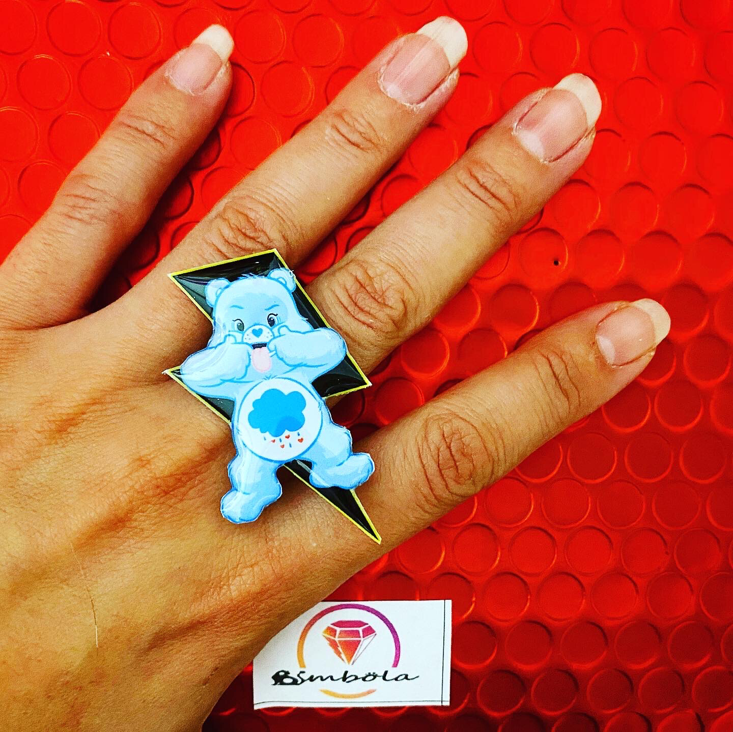 ANILLO OSO AMOROSO CARE BEAR RING ADJUSTABLE RING CARTOON RING LOVELY RING