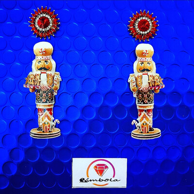 Pendientes Cascanueces earrings Freak earrings Christmas Navidad 