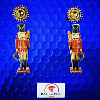 Pendientes Cascanueces earrings Freak earrings Christmas Navidad 