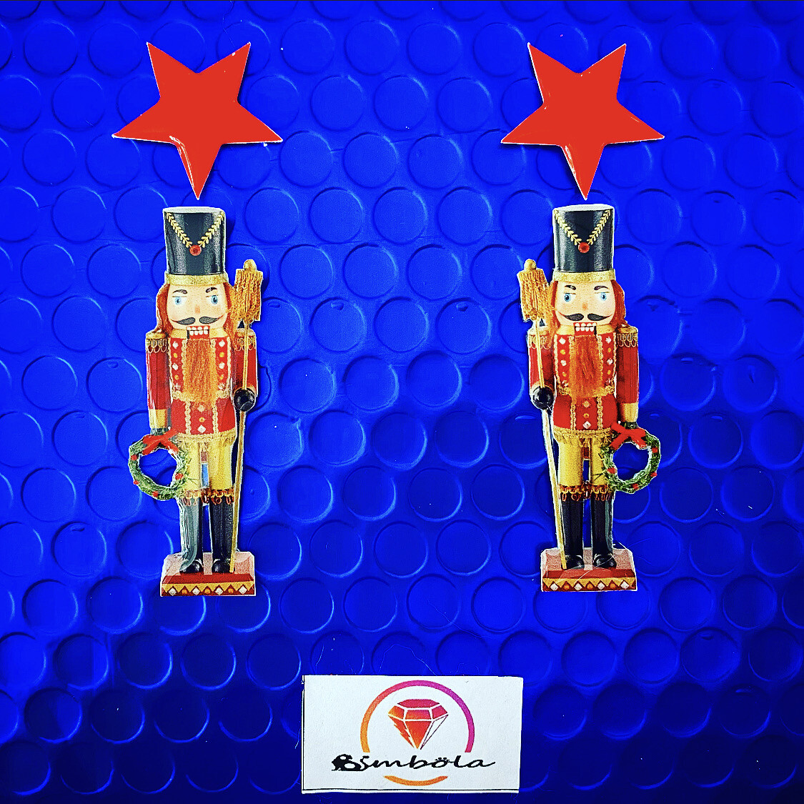Pendientes Cascanueces earrings Freak earrings Christmas Navidad 