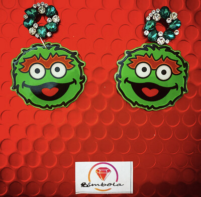 Pendientes Barrio Street pendientes dibujos animados pendientes Oscar earrings pendientes Óscar