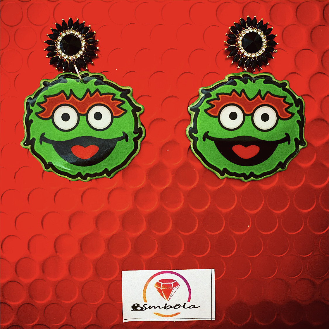 Pendientes Barrio Street pendientes dibujos animados pendientes Oscar earrings pendientes Óscar