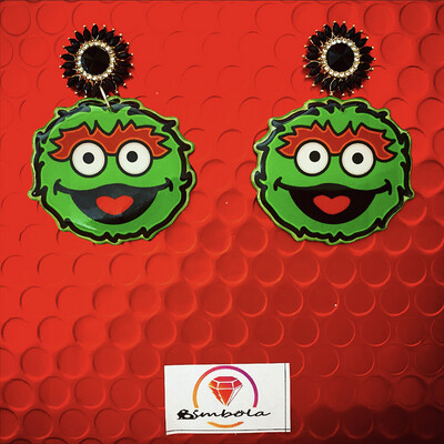 Pendientes Barrio Street pendientes dibujos animados pendientes Oscar earrings pendientes Óscar