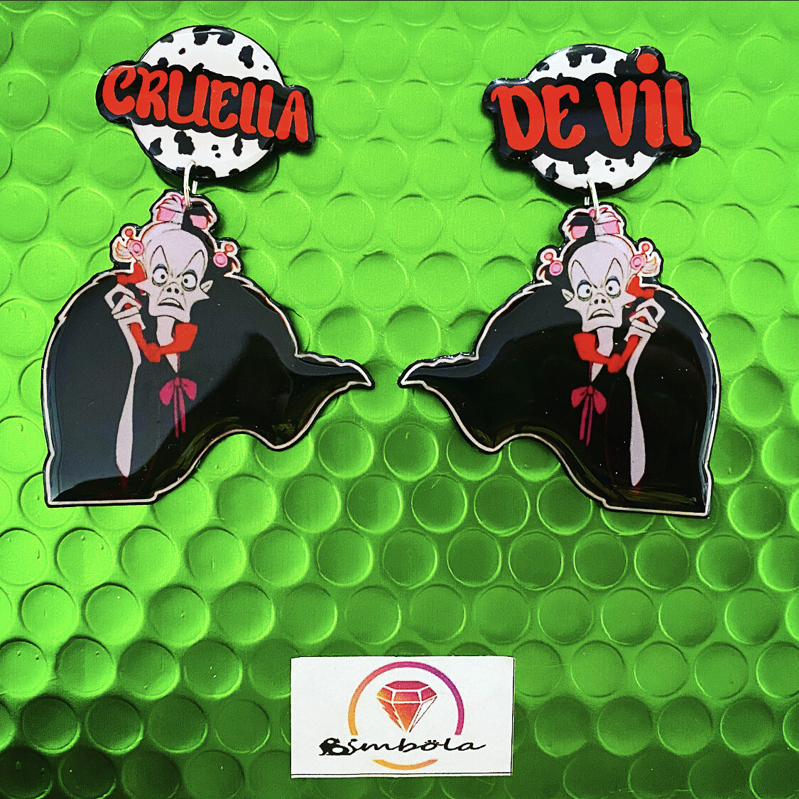 PENDIENTES CRUELLA EARRINGS WOMAN EARRINGS HANDMADE FREAK VILLAIN