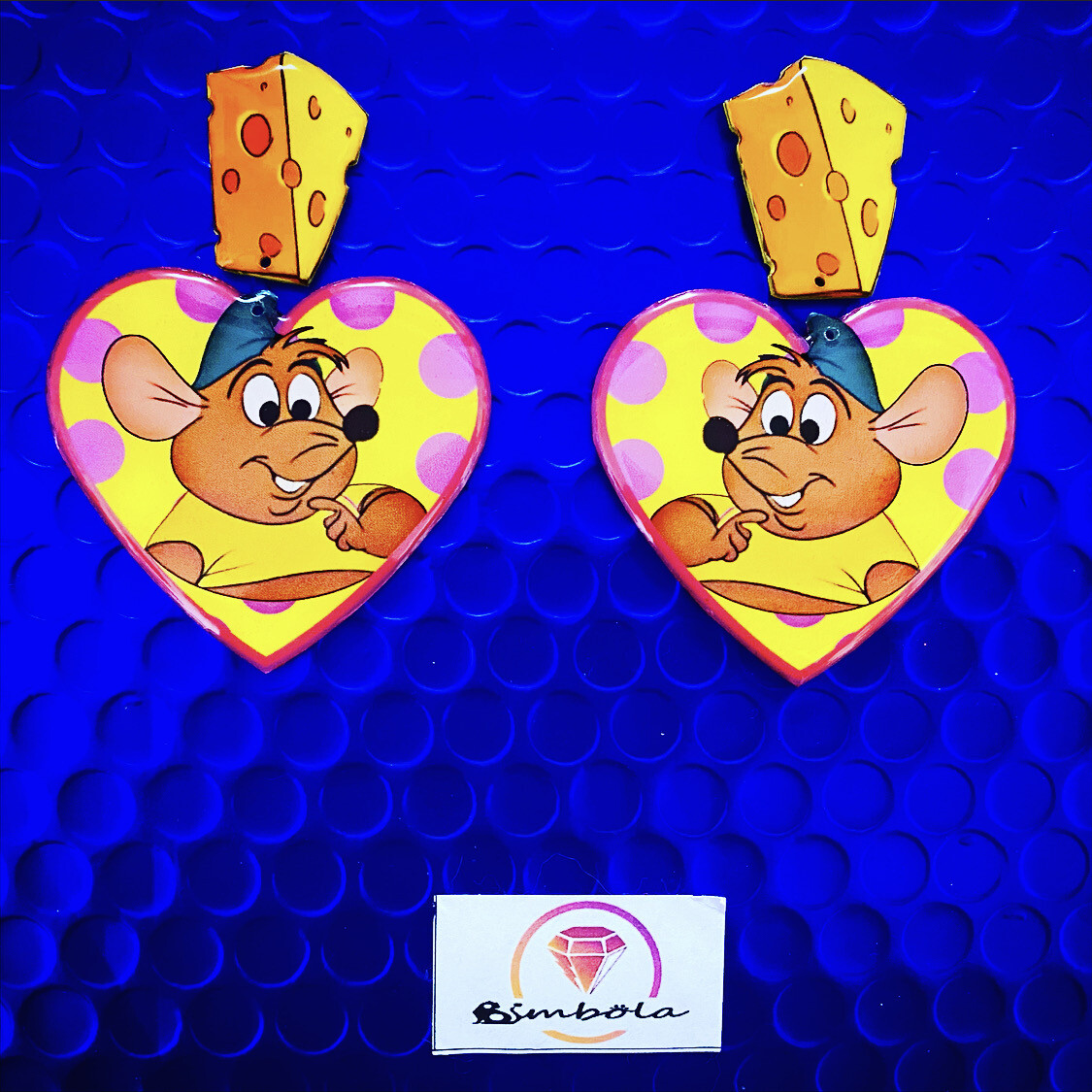 PENDIENTES Gus earrings pendientes ratón mouse earrings TURBANTES MUTANTES ANITA PIN UP DESIGN