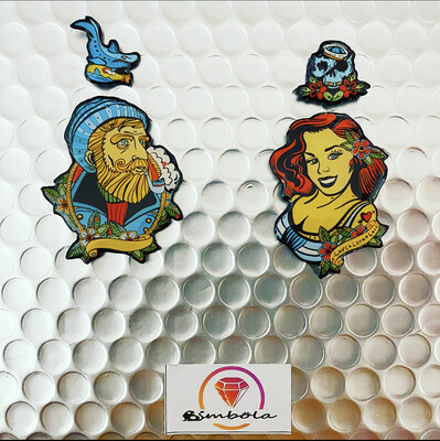 Pendientes marinero sailor earrings Pendientes Pin up Anita pin up design Pendientes tatto tradicional