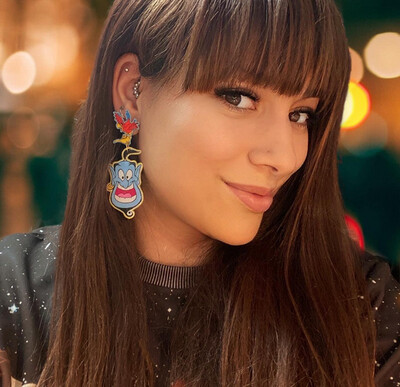 PENDIENTES ALADINO PENDIENTES GENIO DE LA LÁMPARA JAZMIN EARRINGS FREAK EARRINGS