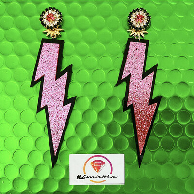PENDIENTES RAYO RAY EARRINGS PENDIENTES RAYITO PENDIENTES LIGEROS FUNNY EARRINGS ROCK EARRINGS