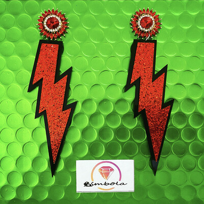 PENDIENTES RAYO RAY EARRINGS PENDIENTES RAYITO PENDIENTES LIGEROS FUNNY EARRINGS ROCK EARRINGS