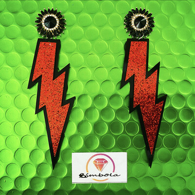 PENDIENTES RAYO RAY EARRINGS PENDIENTES RAYITO PENDIENTES LIGEROS FUNNY EARRINGS ROCK EARRINGS