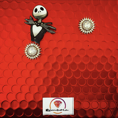 PENDIENTES JACK PESADILLA ANTES DE NAVIDAD NIGHTMARE BEFORE CHRISTMAS EARRINGS HANDMADE EARCUFF EARRINGS