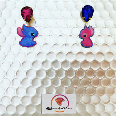 PENDIENTES STIT EARRINGS FREAK FUNNY HANDMADE PENDIENTES