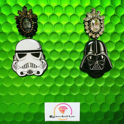 Pendientes Star earrings starship troopers earrings Pendientes Dart