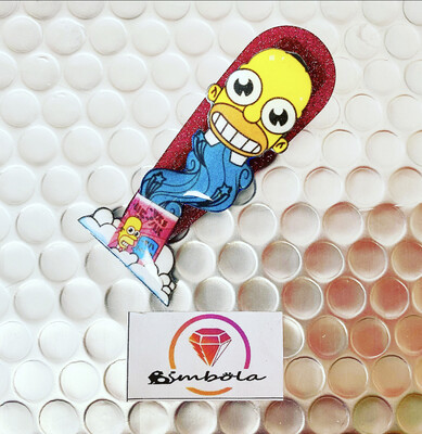 PASADOR DE PELO CLIP CABELLO HORQUILLA ADORNO HOMER ADORNO SIMP MISTER CROQUET 