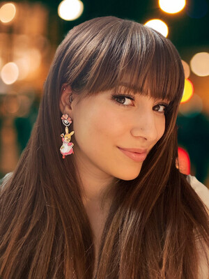 PENDIENTES CONEJITA EARRINGS FUNNY EARRINGS HANDMADE EARRINGS RABBIT EARRINGS ALDEA DEL ARCE