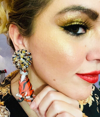 Pendientes Yasmine tigre Aladdin earrings Jasmine 