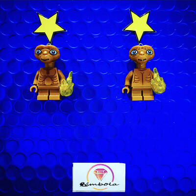 Pendientes Muñeco juguete toy earrings pendientes ET earrings alien estraterrestre marciano