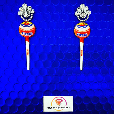 Pendientes Piruletas Chupa Chups lollipop earrings handmade earrings glitter earrings 