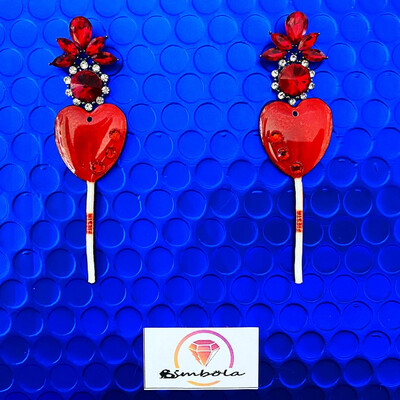 Pendientes Piruletas lollipop earrings handmade earrings glitter earrings 