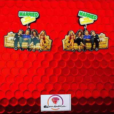 PENDIENTES MATRIMONIO CON HIJOS MARRIED WITH CHILDREN EARRINGS
