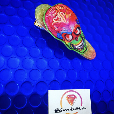 PASADOR DE PELO CLIP CABELLO HORQUILLA ADORNO MARS HORQUILLA ATTACK ENTE SHOP DESIGN MARCIANO EXTRATERRESTRE ALIEN