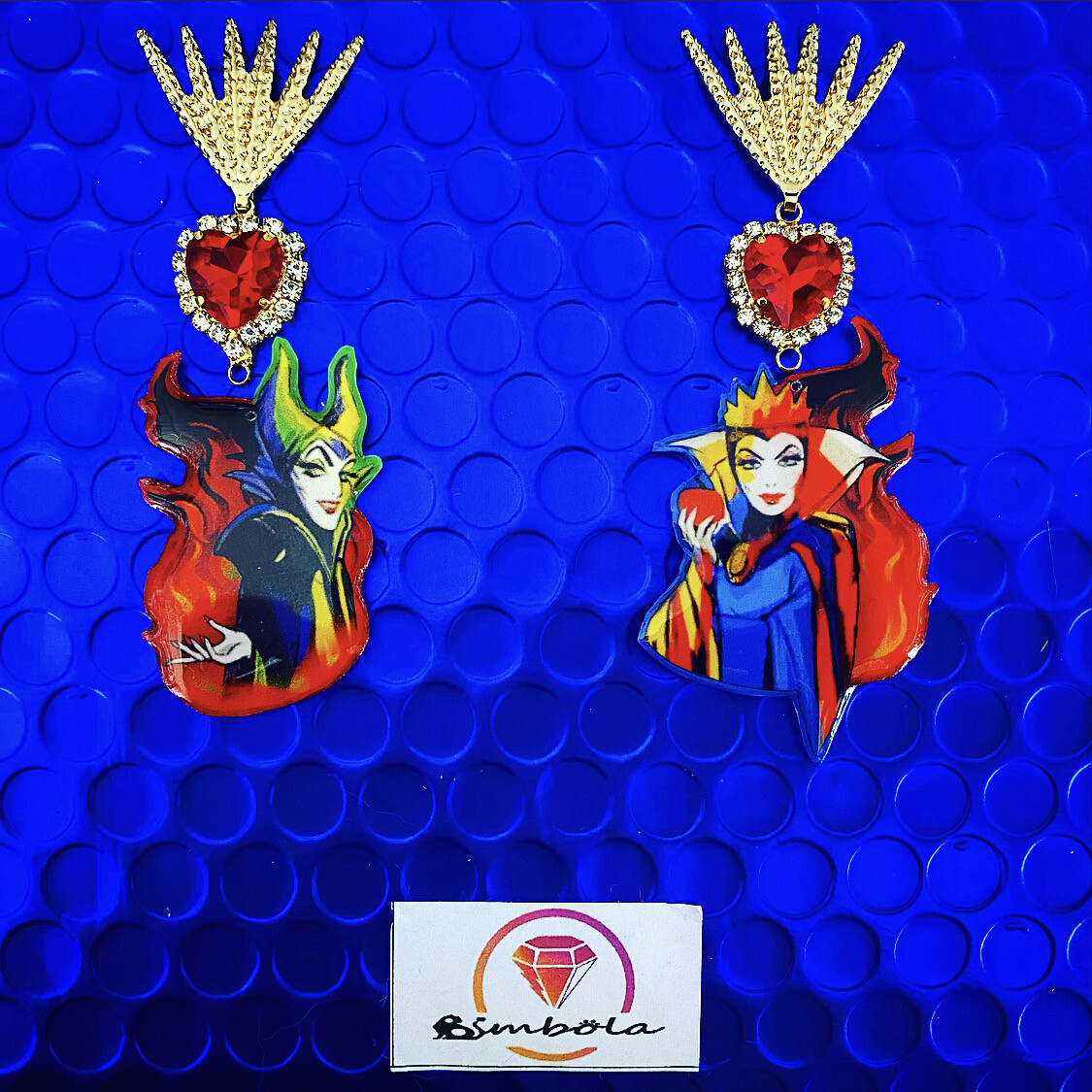 Pendientes Malefica handmade villana maléfica maleficient earrings pendientes evil Queen earrings 