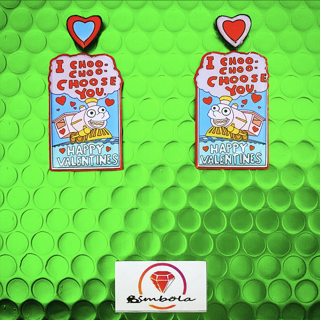 Pendientes Simp choose you san valentin saint valentines earrings Pendientes chu chu chuli  pendientes dibujos animados cartoon earrings 