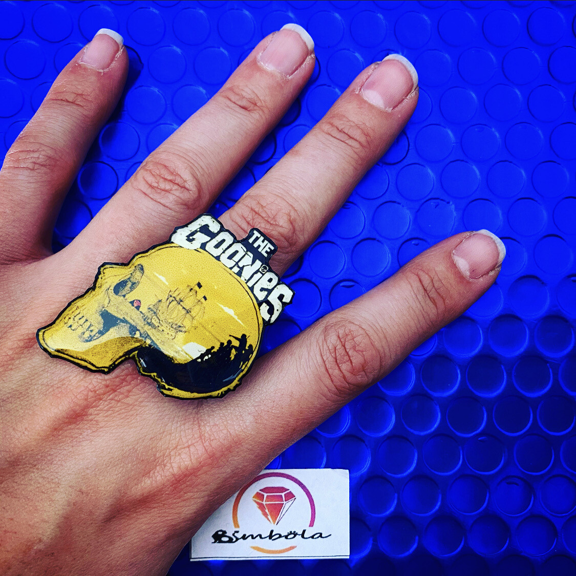 ANILLO GOONI SKULL RING ADJUSTABLE RING CARTOON RING GIRL RING