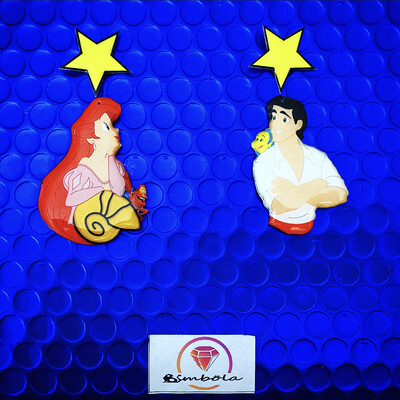 PENDIENTES SIRENITA ARIEL ERIC LITTLE MERMAID EARRINGS FUNNY EARRINGS HANDMADE EARRINGS