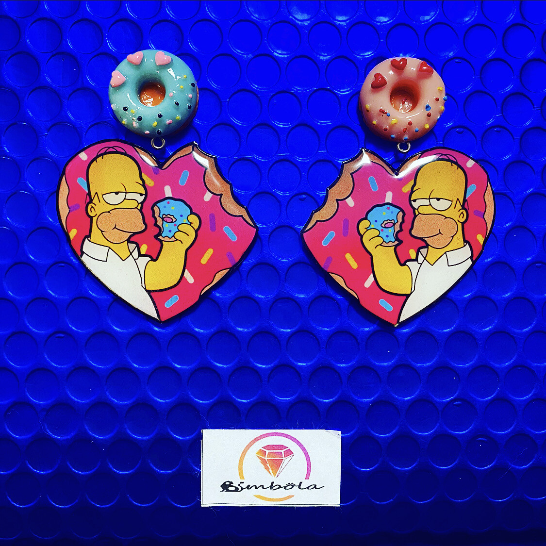 Pendientes Homer earrings pendientes rosquilla pendientes Simp pendientes dibujos animados cartoon earrings 