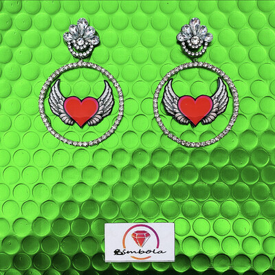 Pendientes corazon corazones Heart earrings pendientes San Valentin corazón 